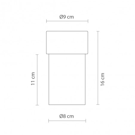 Lámpara portátil LED Rizzo (2.2W)