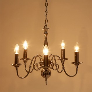 Lámpara de araña Winchester (5 luces)