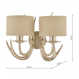 Aplique de pared Mulroy (2 luces)