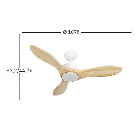 LED Ceiling Fan Segre CCT Dim (24W)