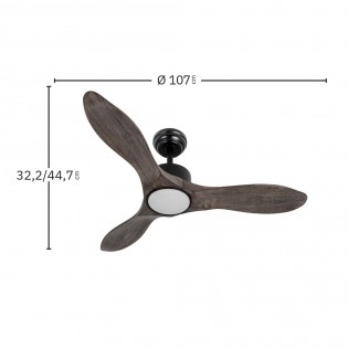 LED Ceiling Fan Segre CCT Dim (24W)