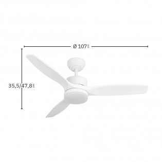 Ventilador de techo LED Torino CCT (24W)