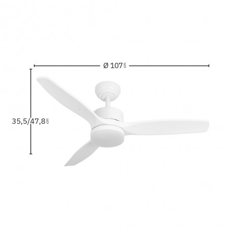 LED Ceiling Fan Torino CCT (24W)