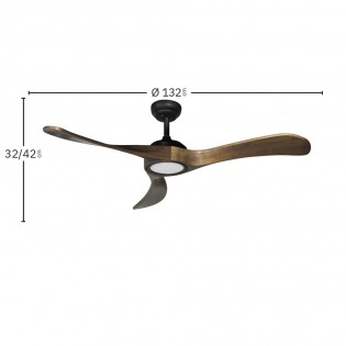 LED Ceiling Fan Castelo CCT Dim (18W)