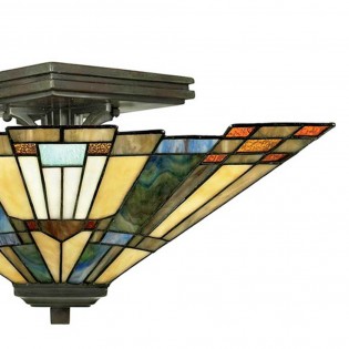 Flush light Tiffany Inglenook