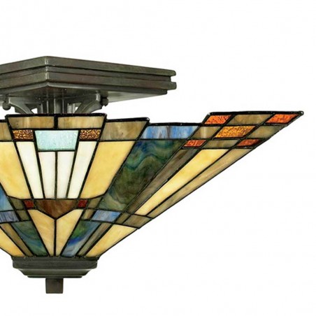Flush light Tiffany Inglenook
