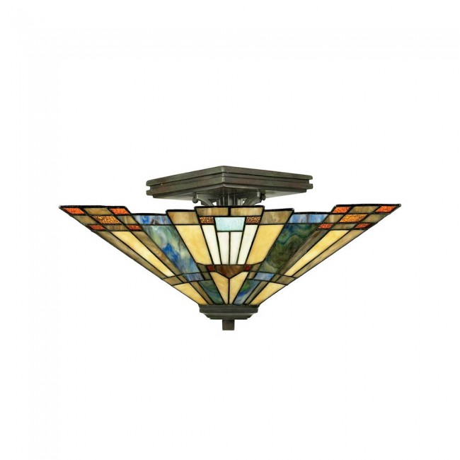 Flush light Tiffany Inglenook