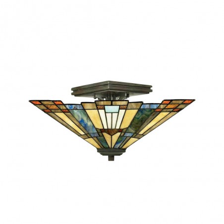Flush light Tiffany Inglenook