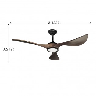 LED Celing Fan Viana CCT Dim (18W)