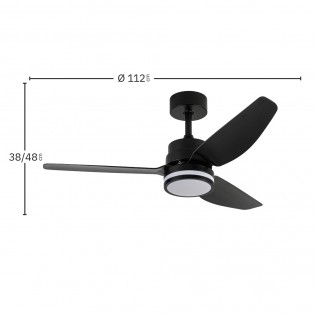 LED Ceiling Fan Jarama CCT (20W)
