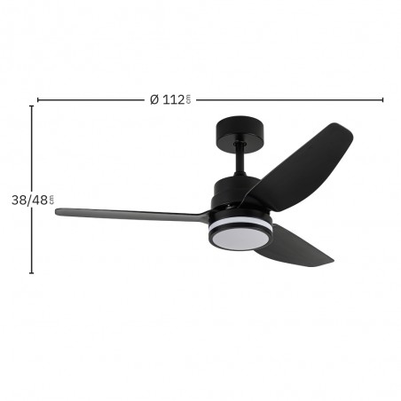 LED Ceiling Fan Jarama CCT (20W)