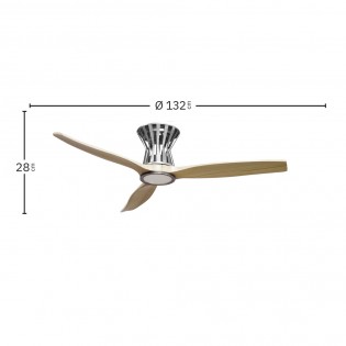 LED Ceiling Fan Baltir CCT Dim (18W)