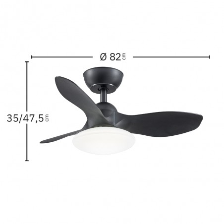 LED Ceiling Fan Paramo CCT (36W)