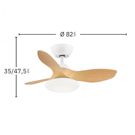 LED Ceiling Fan Paramo CCT (36W)