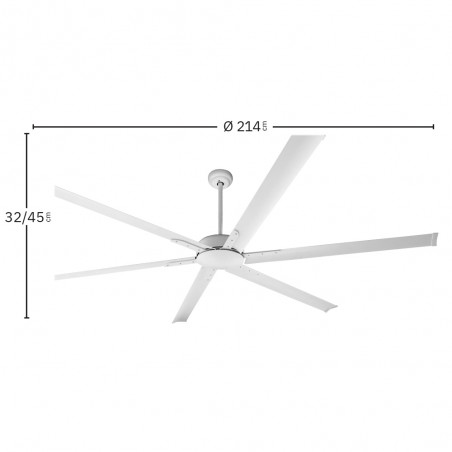 Ventilador de techo LED Almanzor CCT Dim (24W)