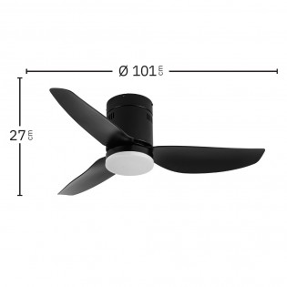 LED Ceiling Fan Borax CCT (20W)