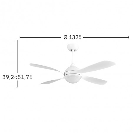 Ventilador de techo LED Livorno CCT (30W)