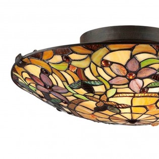 Flush light Tiffany Kami
