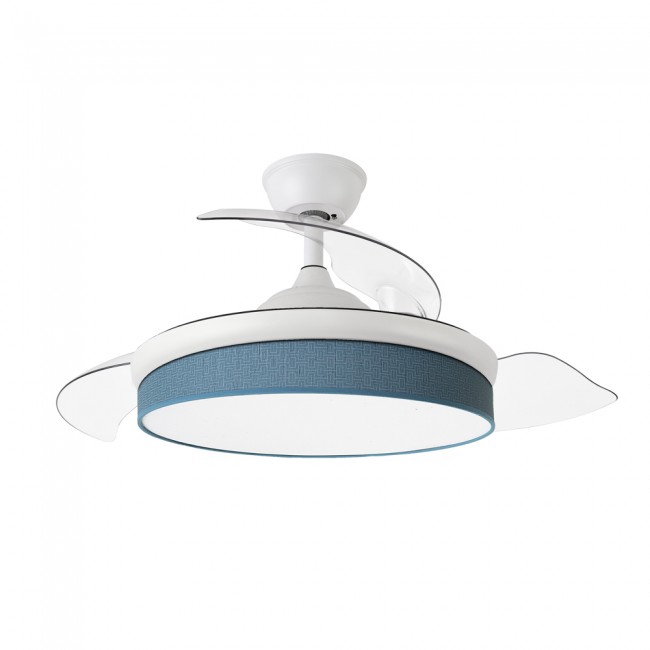LED fan retractable blades Moda Blue (72W)