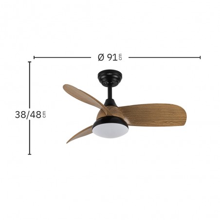 LED Ceiling Fan Atomo CCT (24W)