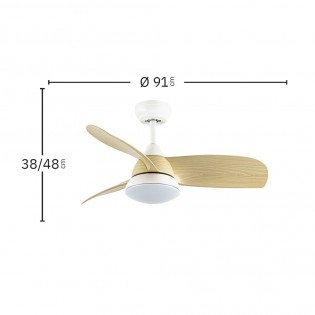 LED Ceiling Fan Atomo CCT (24W)