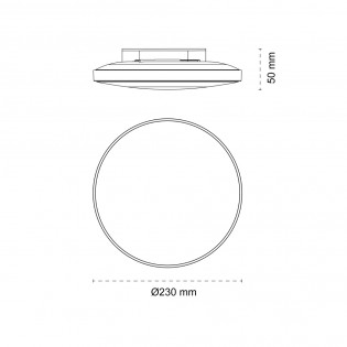 Downlight de techo LED Ara IP44 (18W)
