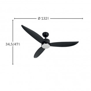 LED Ceiling Fan Genil CCT (24W)
