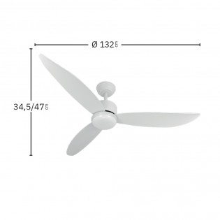 LED Ceiling Fan Genil CCT (24W)