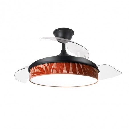 Ventilador LED aspas plegables Moda Hoja Caldera (72W)