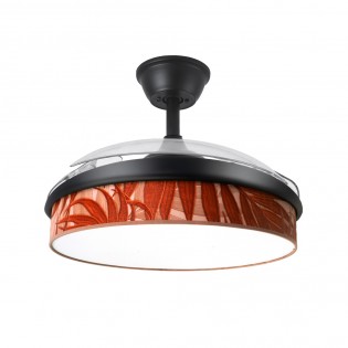 Ventilador LED aspas plegables Moda Hoja Caldera (72W)
