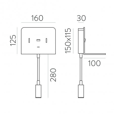 LED-Wandleuchte Calma (3W)