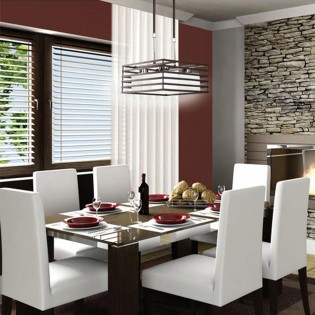 Lámpara Cell wengué (4 luces)