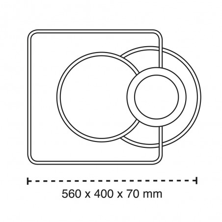 LED Ceiling Flush Light Cora CCT Smart (82W)