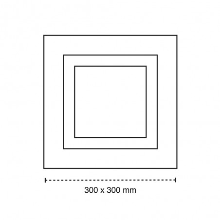 LED Ceiling Flush Light Hasbi CCT Smart (24W)