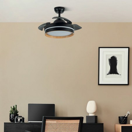 Ventilador LED aspas plegables Nalon Mini II CCT (48W)