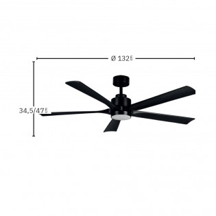 LED Ceiling Fan Cairo CCT (24W)