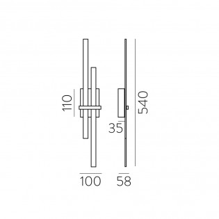 Shadow LED-Wandleuchte (12W)