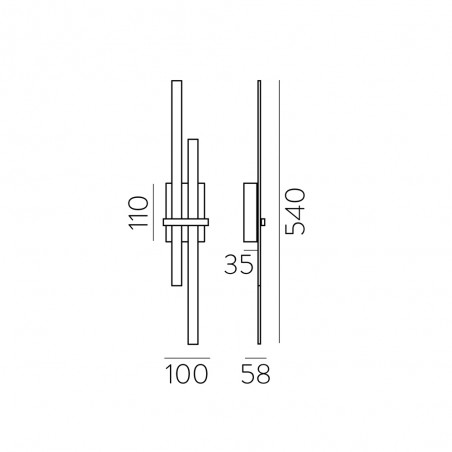 LED Wall Lamp Shadow (12W)