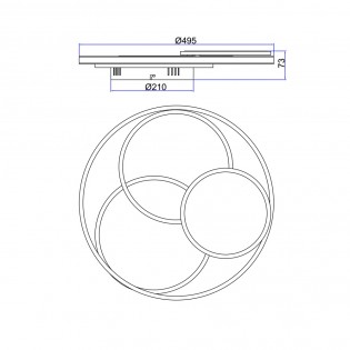 LED Ceiling Flush Light Jack (45W)