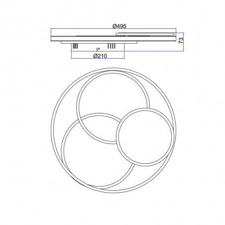 LED Ceiling Flush Light Jack (45W)