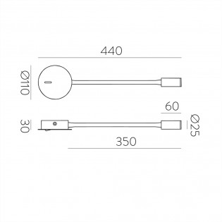 Wall lamp Led Lyon (3W)