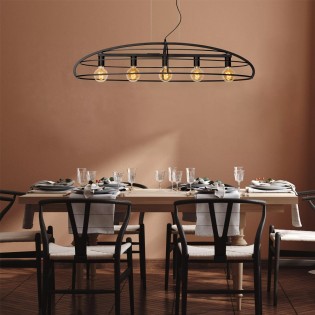 Lámpara colgante Dikra (5 luces)
