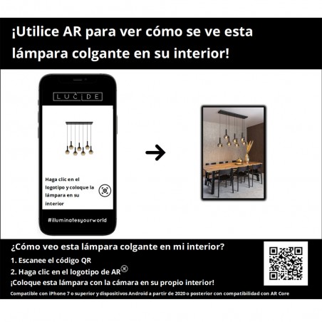 Lámpara colgante Marius (7 luces)