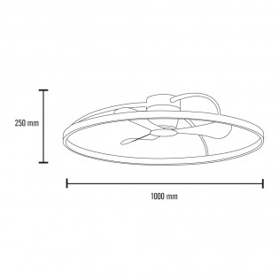 LED Ceiling Fan Anil CCT (50W)