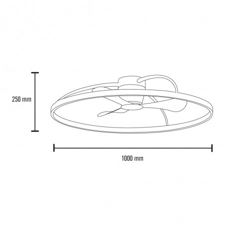 Ventilador de techo LED Anil CCT (50W)