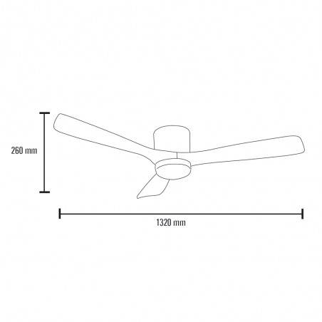 LED Ceiling Fan Celestine CCT (18W)