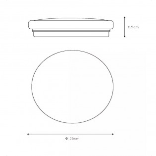 Plafón de techo LED Otis Redondo (14W)
