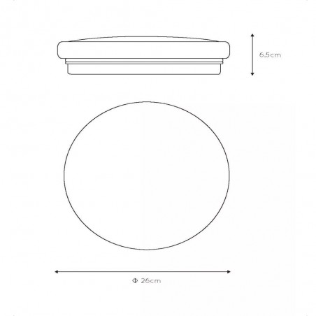 Plafón de techo LED Otis Redondo (14W)