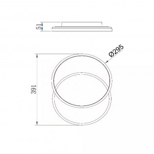 LED Ceiling Flush Light Axelle III 3-Step (24W)