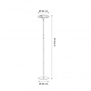 Lámpara de pie LED Celeste Dim (21W)